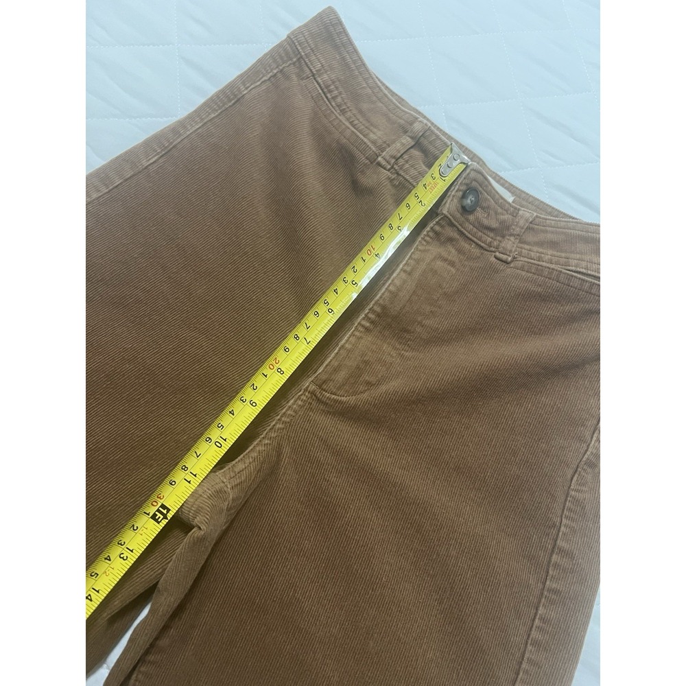 Everlane Womens Brown Corduroy Pants Size 6 High Rise Straight Leg Casual Fall - Picture 9 of 12